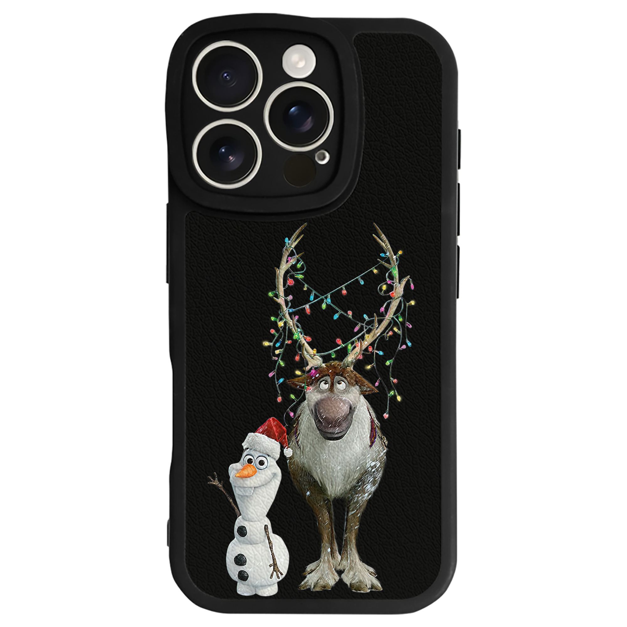 （画像用） アナと雪の女王 アンナ エルサ Frozen Anna Elsa 【iPhone 16シリーズ対応】シリコンスマホケース（レザー調） 材質：シリコン